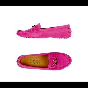 Salvatore Ferragamo moccasin pink framboise